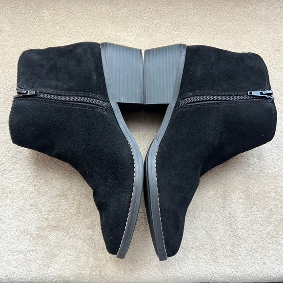 White Mountain Havana Women 9M Black Suede Beaded Tassel Ankle Booties Western - Picture 5 of 15